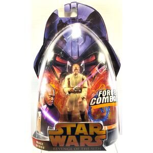 Hasbro Star Wars Revenge of the Sith MACE WINDU Force Combat, See Pics/Descr.